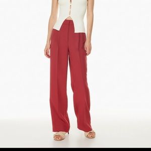 Wilfred Effortless Pant in Red, Size 0, new with tags